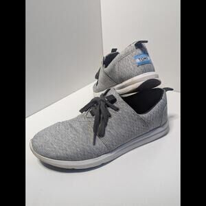 TOMS Women's Del Rey Sneaker Grey Diamond Size 10